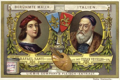 Rafael y Tiziano, artistas italianos de European School